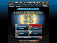 Tablet Screenshot of particleadventure.org